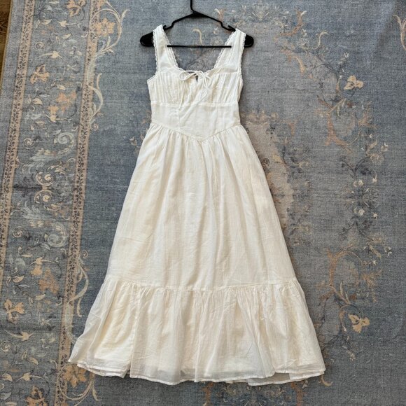 Abercrombie & Fitch Flowy White Dress XS NWOT - Picture 1 of 5